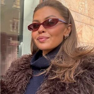 Shevoke Silon Maroon Sunglasses